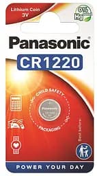 Батарейка Panasonic CR-1220EL/1B літієва CR1220 блістер 1 шт.