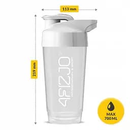 Шейкер спортивний 4FIZJO Ultra 700 мл White (P-5905973407083) - мініатюра 6