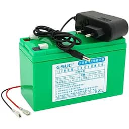 Аккумуляторная батарея литиевая QiSuo QS12012A 12V 12Ah Li-ion 18650 зарядное 12.6В 1А