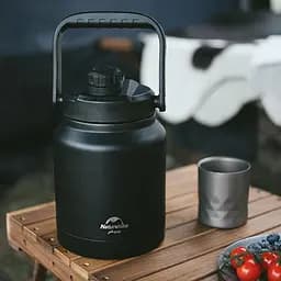 Термос Naturehike NH22SJ001 сталь 2.5 л чорний - мініатюра 4
