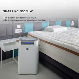 Очищувач повітря з функцією зволоження Sharp KC-G50EUW - мініатюра 2