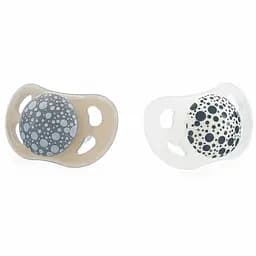 Пустышка Twistshake Pastel Grey White (2шт) 0-6 мес, силиконовая (78594)