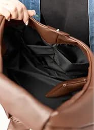 Жіноча сумка Sambag HOBO L шоколадна 34 х 37 х 16 см (53300020) - мініатюра 9