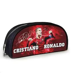 Пенал школьный с принтом Криштиану Роналду 23х10х8 см детский для девочки, мальчика (3907)