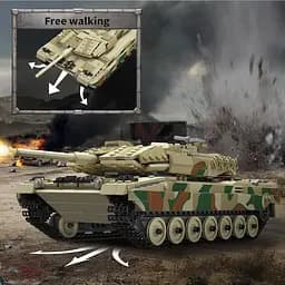 Конструктор танк   на радіокеруванні Mould King танк ЛЕОПАРД  LEOPARD  2 Tank  для дорослих та дітей військова техніка  1091 деталь - мініатюра 5