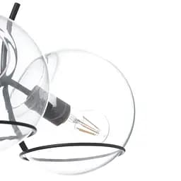 Люстра Brille лофт підвісна для кухні E27 60W BK (BL-389S/3) - мініатюра 4