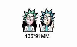 Голографічна наклейка Рік і Морті Rick and Morty 135x91mm