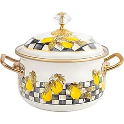 Каструля емальована Elmani Sicily з кришкою 14 см 1.5 л (763-033)