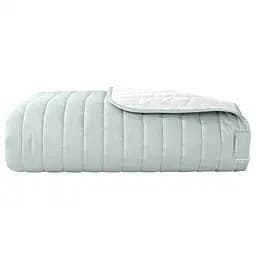 Двустороннее покрывало Ideia Стиль Люкс, 240х220 см, мятный и белый (8-13499 м'ята/білий)