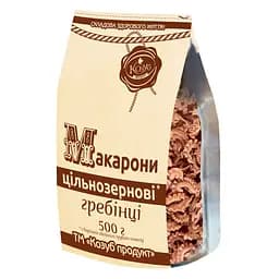 Макаронные изделия Козуб продукт Гребешки, цельнозерновые, 500 г (689386)