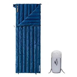 Спальник Naturehike CWM400 (CNK2300SD013) +6°C - з натуральним пухом - темно-блакитний - мініатюра 2