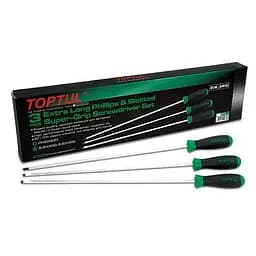 Комплект отверток длинных 3ед. (PH2x400, SL5,5x400, SL6,5x400) Toptul hoz0007659