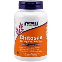 Хітозан Now 500 мг 120 капсул