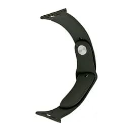 Ремінець Silicone Apple Watch 42/44/45/46/49 мм Dark Olive S (35) (34)