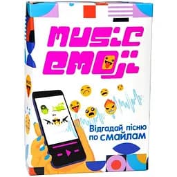 Настільна карткова гра Music Emoji Strateg 30249 українською мовою
