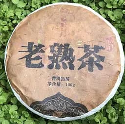 Шу Пуер Лао Шу Ча фабрика Шу Дай Цзи Ботанік 2017 100 г