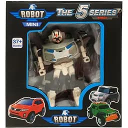 Ігровий трансформер транспорт Bambi TOBOT W339, 12 видів Сіро-Білий