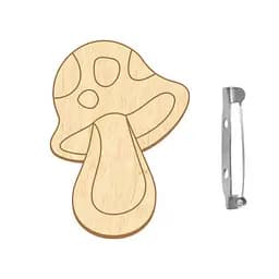 Заготовка брошь для раскрашивания "Веселый мухомор" FDZB-098