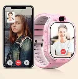Дитячий смарт годинник Lemfo DF99 з AMOLED дисплеєм, до 5–7 днів роботи, GPS трекером, 4G SIM-картою та кнопкою SOS Синій - мініатюра 9
