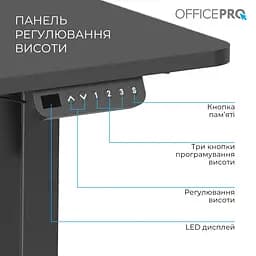 Компютерний стіл OfficePro ODE1470B - мініатюра 5