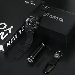 Чоловічий наручний годинник Besta Box Peremoga Light з компасом + подарунковий набір - мініатюра 4