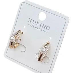 Підвісні сережки з перлами Xuping із медичної сталі