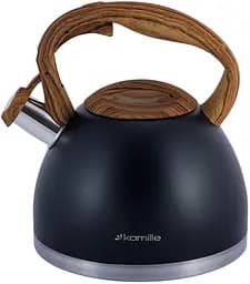 Чайник Whistling Kettle Black 2.7л зі свистком Kamille Ø20х23 см kuh0011111 - мініатюра 2