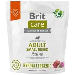 Корм для собак мелких пород Brit Care Dog Hypoallergenic Adult Small Breed гипоаллергенный с ягненком, 1 кг