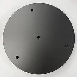 Кругла стельова основа у чорному кольорі для 3 світильників 25х3 см | Line F | Арт. BASE 3 BK