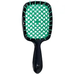 Щітка для волосся Janeke Superbrush Standard чорна з бірюзовим