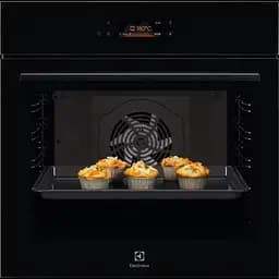 Духова шафа електрична Electrolux 72 л A+ дисплей конвекція телескопічні напрямні чорний