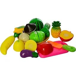Игрушки Maxland Овощи и фрукты на липучке (2018 А), 14 предметов