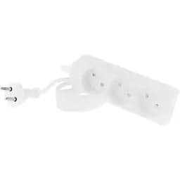 Удлинитель сетевой Tecro, 3 розетки, 3 м, белый, 10А, 2x1 мм² (TSC-3-3)