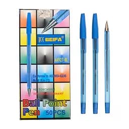 Набор шариковых ручек Bambi AA927-BL синий, 0,5 мм, 50 штук в упаковке