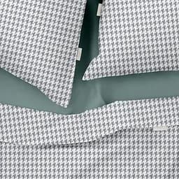 Комплект постільної білизни Cosas Houndstooth CS5 Євро сірий (TweedGreyWhite_El-104Ashmint_200) - мініатюра 3