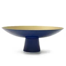 Фруктівниця MBM HOME Елізіум залізна глибокий синій - золотий 350x350x130 мм (BD-01 DEEP BLUE/GOLD)