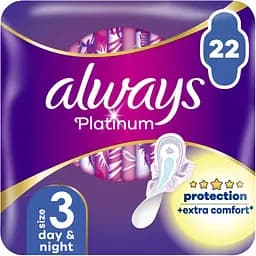 Гигиенические прокладки Always Platinum Day&Night Размер 3 22 шт. (8001841913919)