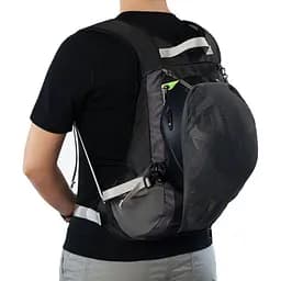 Рюкзак велосипедний Naturehike ( NH15C001-B) 15 л - з чохлом для шолома - чорний - мініатюра 6