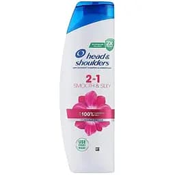 Шампунь Head & Shoulders 2 в 1 Проти лупи Гладеньке та шовковисте 330 мл (8700216304856)