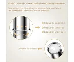 TOUCHBeauty TB-2456, Багатофункціональний електричний тример для обличчя та зони брів Тач Б'юті, білий - мініатюра 3
