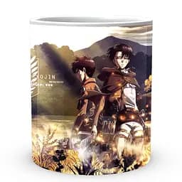 Кружка GeekLand Атака Титанов Attack on Titan спина к спине AT.02.55 330 мл белая