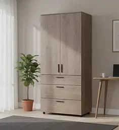 Шафа для одягу Doros Торн Кремона Канноло 2 ДСП/3Ш (штанга) 90х51.6х200 (44900429)