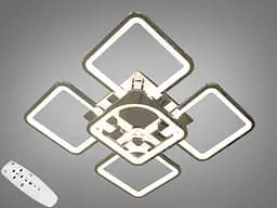 Светодиодная люстра смарт светильник с пультом dimmer, 115W, хром