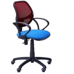 Кресло Байт/АМФ-4 сиденье Сетка черная/спинка Сетка бордовая