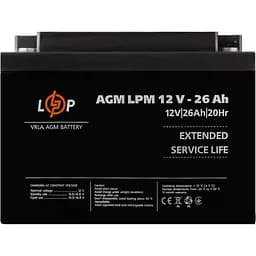 Аккумулятор LogicPower AGM 12V (12V/26Ah/312Wh) (22883) [109167]