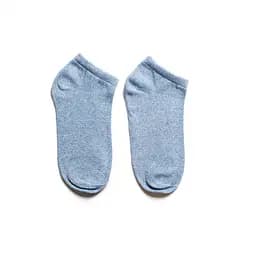 Носки короткие однотонные женские бесшовные дышащие качественные ORGANIC cotton носки JILL ANTONY Синий Джинс, 42-43