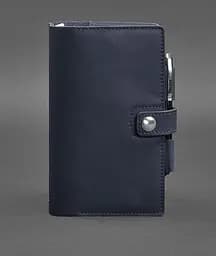 Шкіряний блокнот (Софт-бук) 4.0 темно-синій Краст