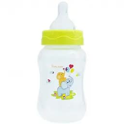 Пляшечка для годування Baby Team, з широким горлечком, 250 мл, зелена (1002) - мініатюра 2