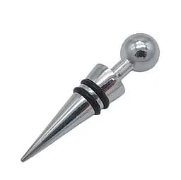 Пробка металева для пляшок вина та шампанського затичка багаторазова 8.5 см, Kitchen Master Сріблястий 87557