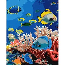 Картина за номерами "Життя океану" Ідейка KHO6704, 40х50 см